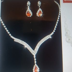 Women's Drop Earrings Necklace Jewelry